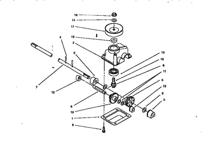 Gear Assembly Diagram and Parts List for 10321 790001 & UP Lawn Boy Lawn Mower